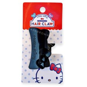 Hello kitty Sanrio Japan Kitty Cat Black Hair Claw Clip For Women's Thin Hair